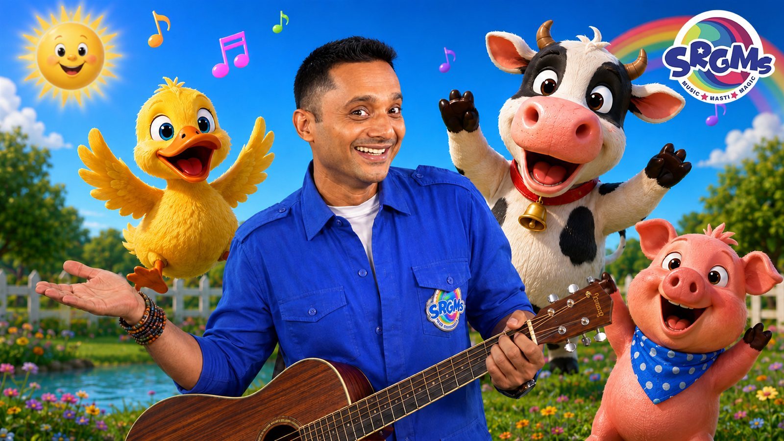 If You’re Happy and You Know It | Animal Sounds for Kids | SRGMs