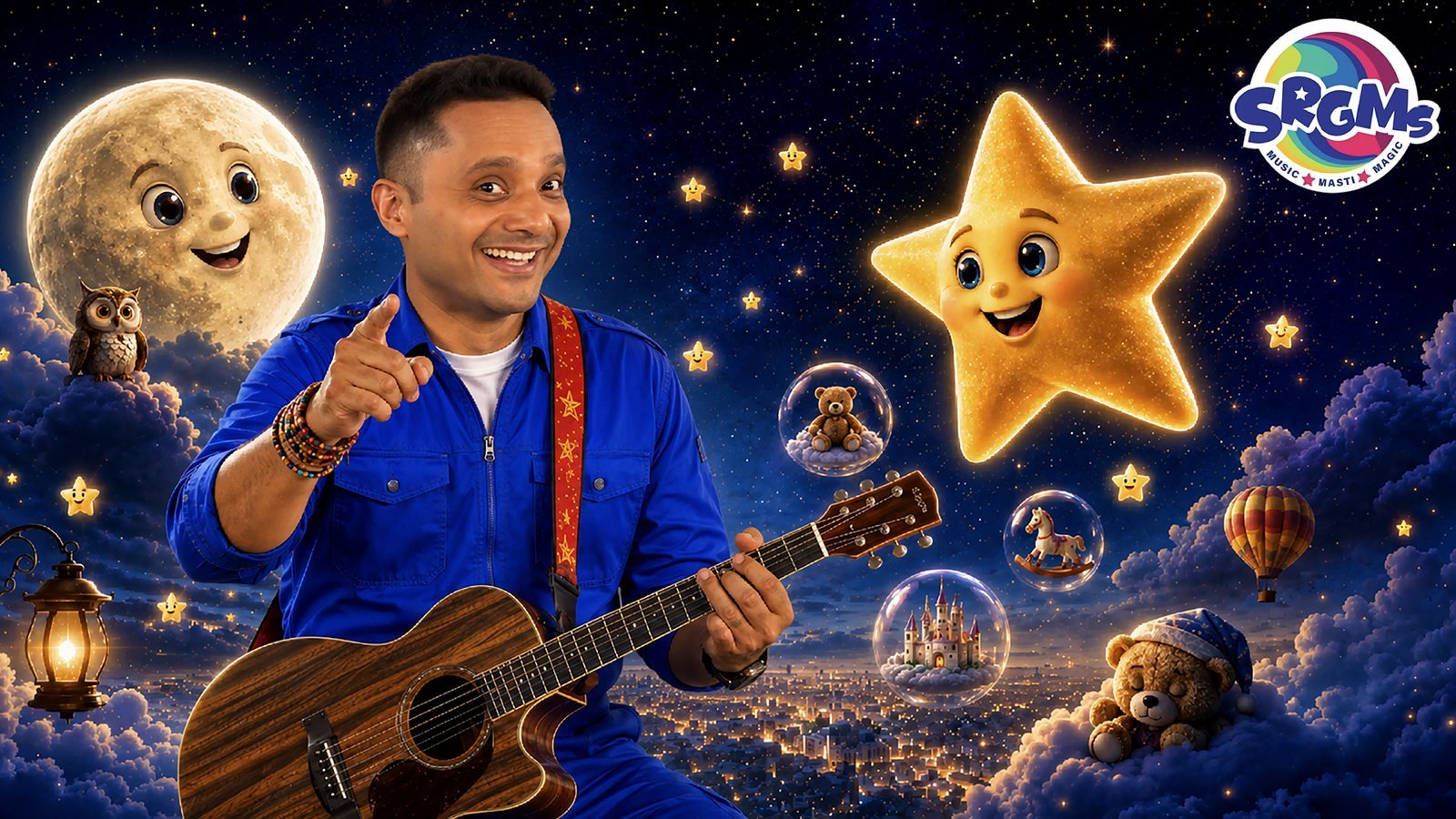 Twinkle Twinkle Little Star | Bedtime Song for Kids | SRGMs