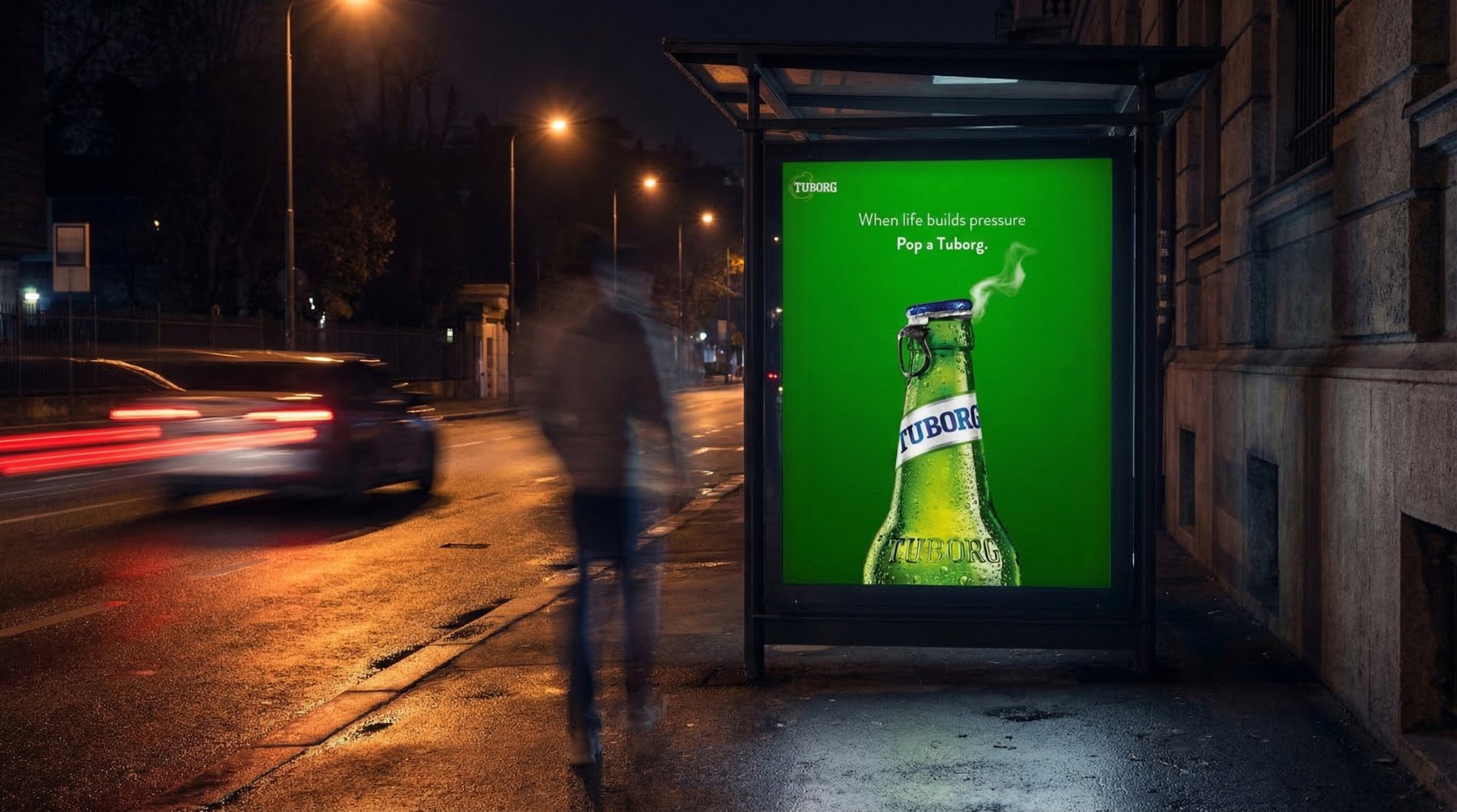 Tuborg Road Poster Mockup